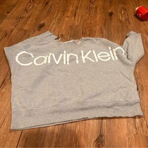 Calvin Klein Light Gray Logo Sweatshirt